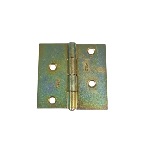 Şen Yaprak Menteşe Çinko | 5,5 cm | Sarı Renk | 1,5x55x55 mm | 10 ADET ürün görseli 1