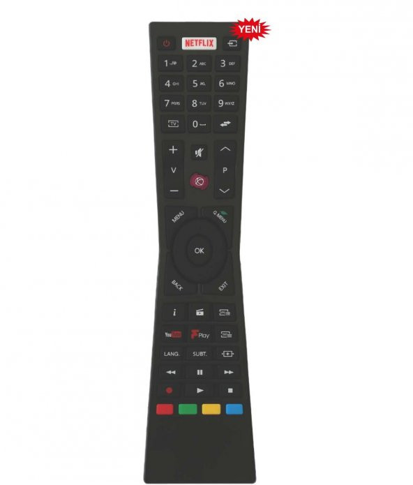 VESTEL RC0319 LCD NETFLIX VE YOUTUBE TUŞLU LCD KUMANDA ürün görseli 1