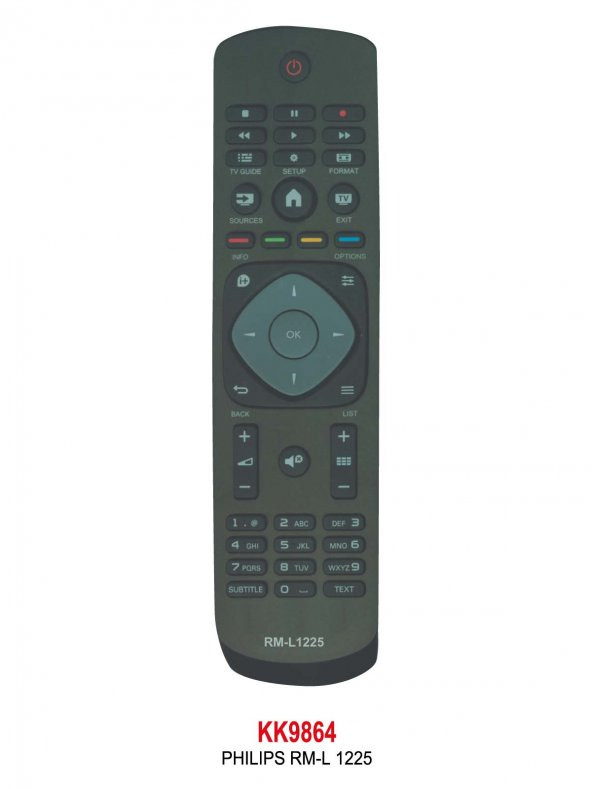 PHILIPS TV KUMANDA TÜM MODELLER SMART TUŞLU RM-L1220 YAZISIZ (M7485600239X) ürün görseli 1