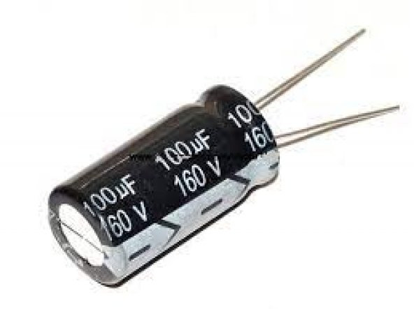 100 MF 160V KONDANSATÖR 5 ADET ürün görseli 1