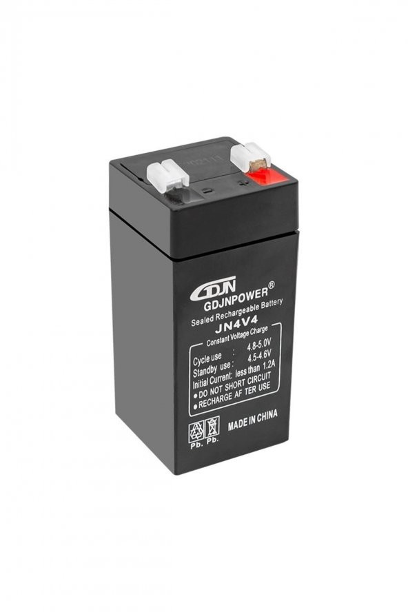 Akü 4 Volt 4 Amper Dik Gdjn Jn4v4 ( 46 X 46 X 100 Mm ) ürün görseli 1