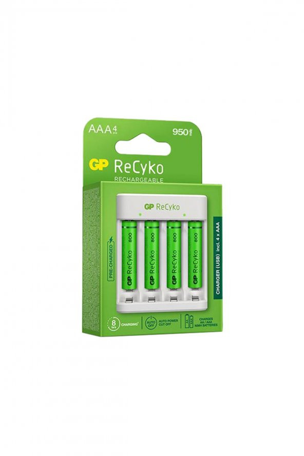 Gp Gpe411100aaahc-2mtbb4 Usb E411 4x950 Mah Aaa Pilli Usb Şarj Cihazı ürün görseli 1