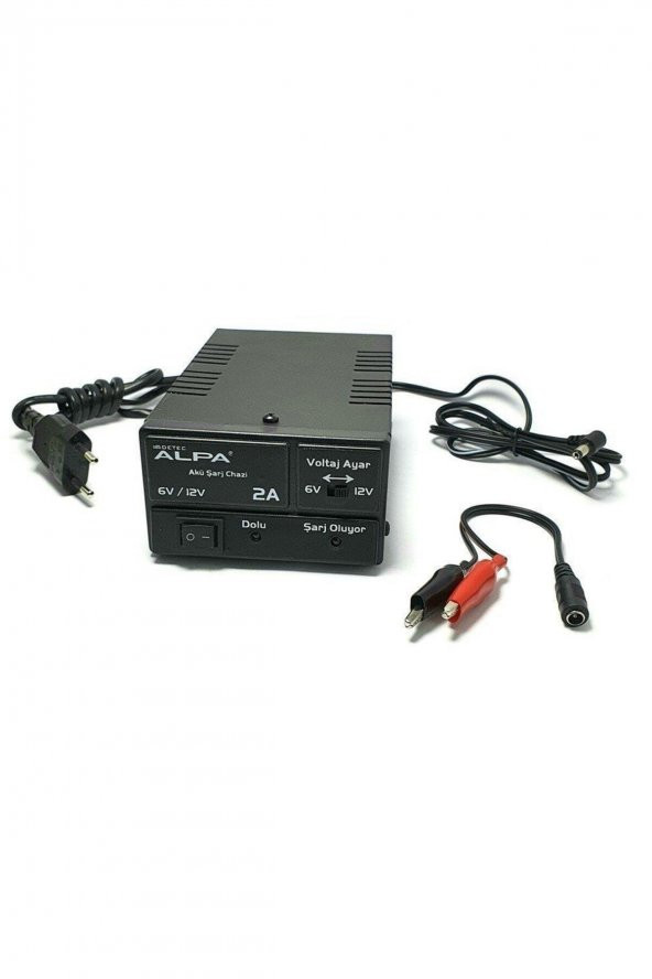 Voltaj Ayarlı Otomatik Akü Şarj Cihazı 6v-12v - 2a ürün görseli 1