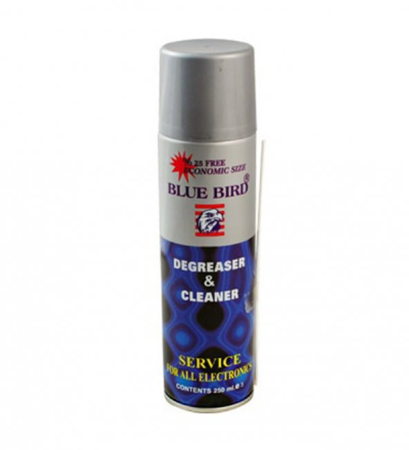 YAĞSIZ KONTAK SPREY BLUE BIRD (BB-251) MAVİ 250 ML ürün görseli 1