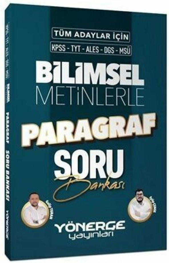 Yönerge KPSS TYT ALES DGS MSÜ Bilimsel Metinlerle Paragraf Soru Bankası ürün görseli 1