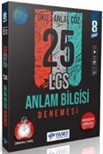 Yanıt Yayınları 8. Sınıf Anlam Bilgisi 25 Deneme ürün görseli 1
