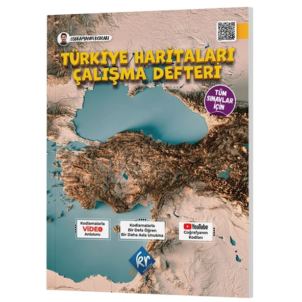 KR Akademi Coğrafyanın Kodları Türkiye Haritaları Çalışma Defteri Tüm Sınavlar İçin ürün görseli 1