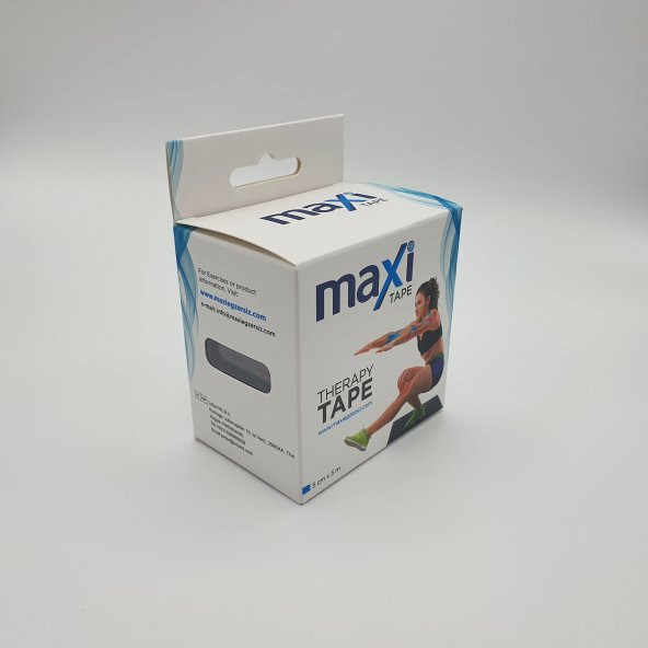 Maxi Sporcu Bandı Kinesio Tape Siyah Renk ürün görseli 1