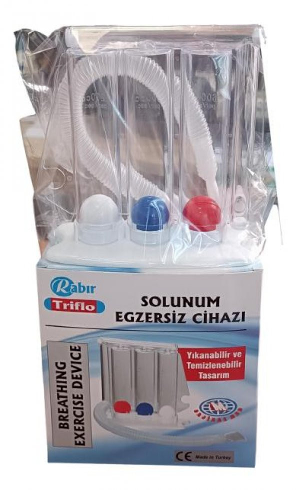 RABIR TRİFLO SOLUNUM EGZERSİZ CİHAZI TRİFLO 1 ADET ürün görseli 1