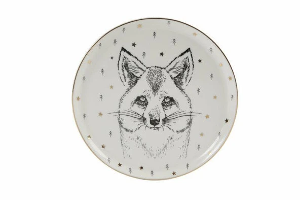 Porland Forest Serisi 20cm Düz Tabak Fox ürün görseli 1