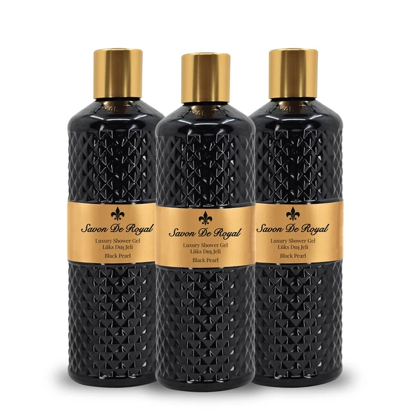 Savon De Royal Pearl Duş Jeli Siyah 500 ml 3 Adet ürün görseli 1