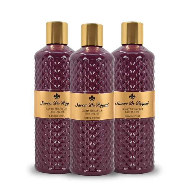 Savon De Royal Pearl Duş Jeli Mor 500 ml 3 Adet ürün görseli 1