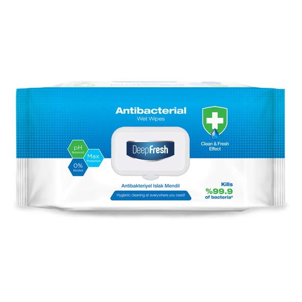 Deep Fresh Antibakteriyel Islak Mendil 100 Yaprak ürün görseli 1