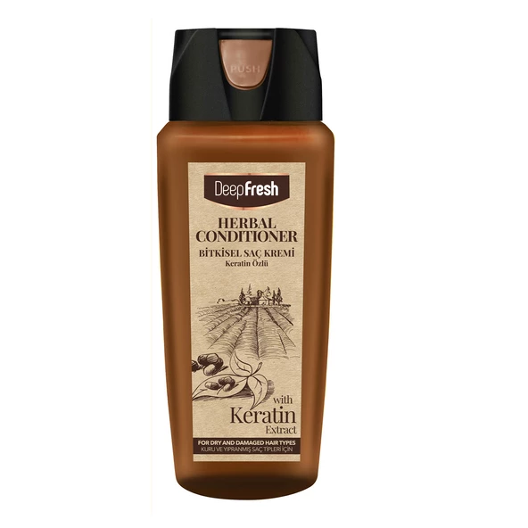 Deep Fresh Herbal Bitkisel Saç Kremi Keratin Özlü Kuru & Yıpranmış Saçlar 500 ml ürün görseli 1