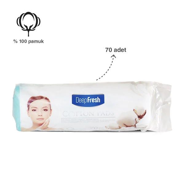 Deep Fresh Makyaj Temizleme Pamuğu 70 Adet - Resim 2