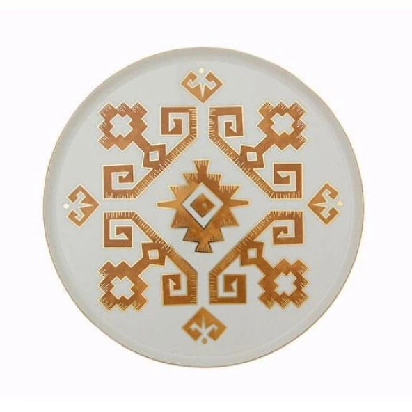 Porland Arabesque Serisi 27cm Düz Tabak Desen1 ürün görseli 1