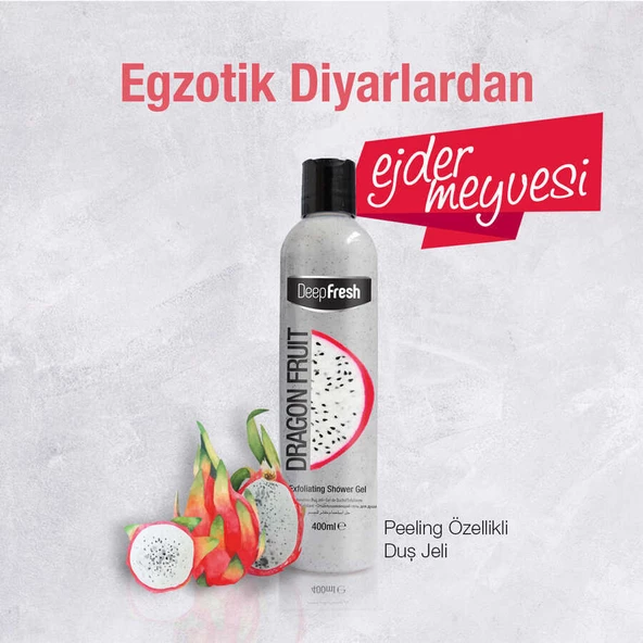 Deep Fresh Arındırıcı Duş Jeli Ejder Meyvesi 400 ml - Resim 7