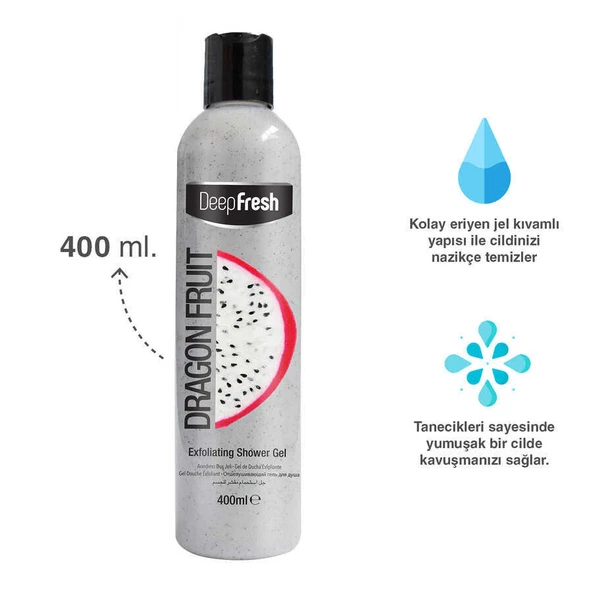 Deep Fresh Arındırıcı Duş Jeli Ejder Meyvesi 400 ml - Resim 6