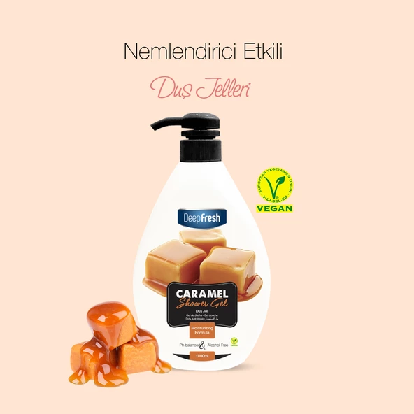Deep Fresh Karamel Duş Jeli 1 lt - Resim 3