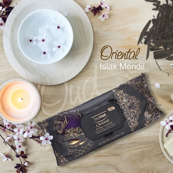 Deep Fresh Oriental Islak Mendil Oud 120 Yaprak - Resim 3