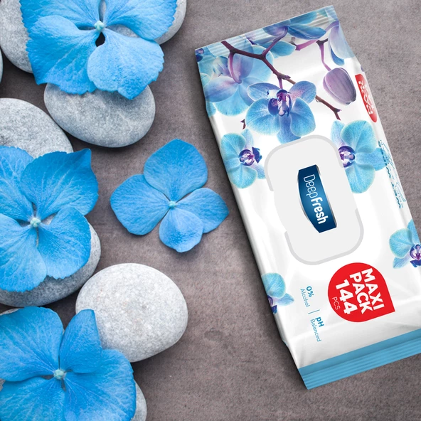 Deep Fresh Maxi Pack Islak Mendil Orkide 144 Yaprak - Resim 3
