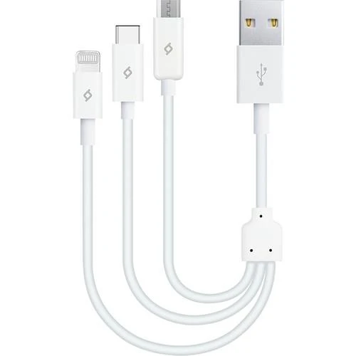 Ttec 2DK13 MiniCable Trio 30cm Şarj Kablosu USB-A - USB-C / Lightning / Micro USB ürün görseli 1