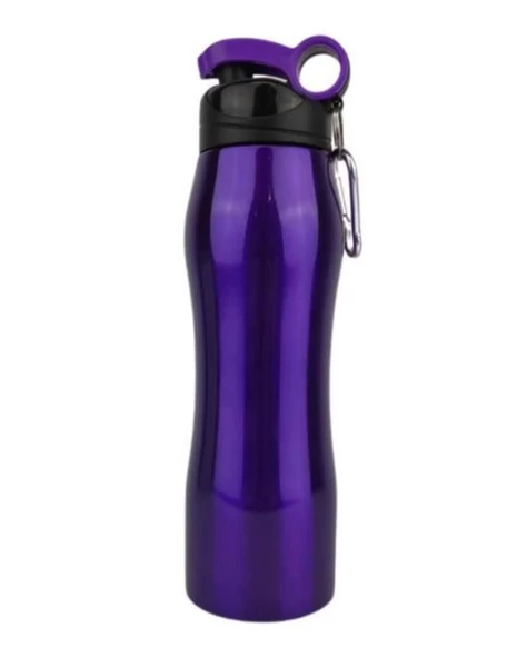 Mikro 750 ml Çelik Matara Mor ürün görseli 1