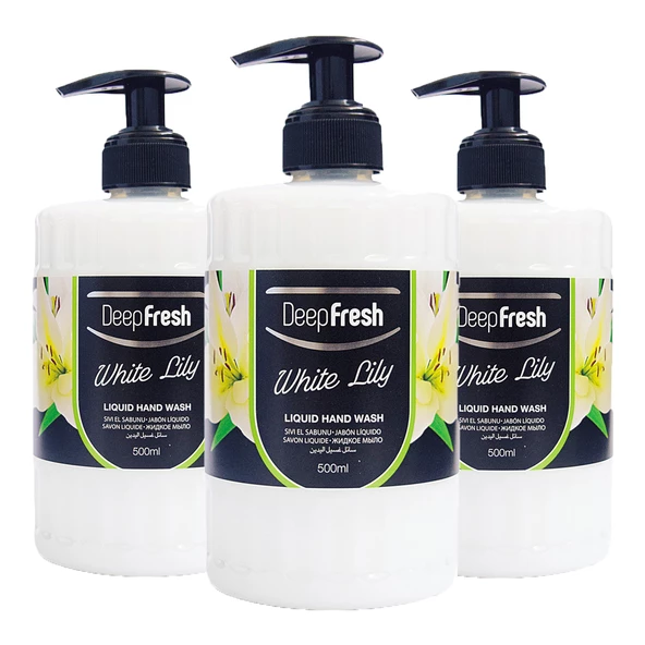 Deep Fresh Romance Sıvı Sabun Beyaz Zambak 3 x 500 ml ürün görseli 1