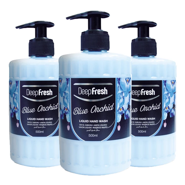 Deep Fresh Romance Sıvı Sabun Mavi Orkide 3 x 500 ml ürün görseli 1