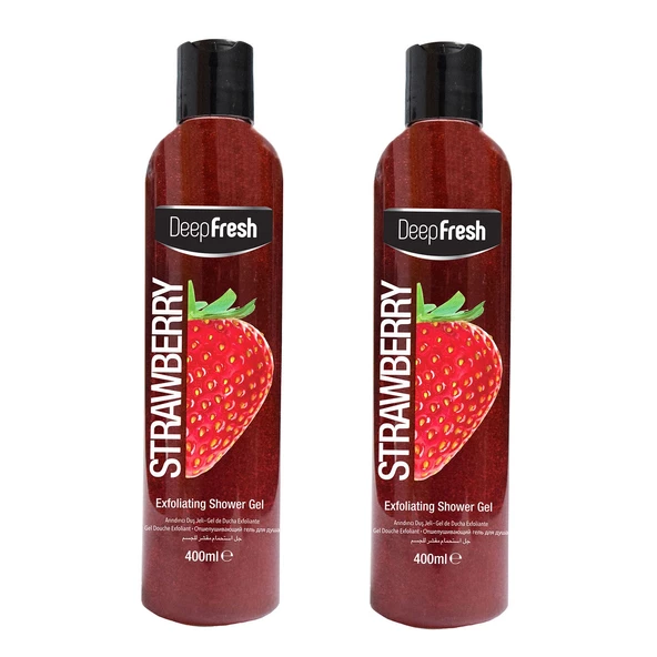 Deep Fresh Arındırıcı Duş Jeli Çilek 2 x 400 ml ürün görseli 1