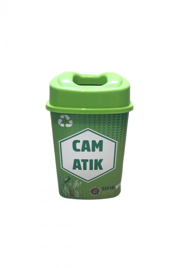 ECRİN Sıfır Atık Geri Dönüşüm Cam Atık Kutusu 60 Lt ürün görseli 1