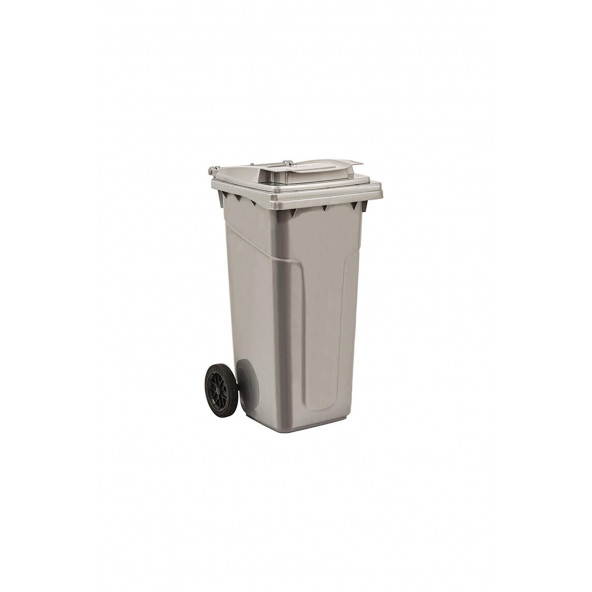 Ofisostim   120 Lt Gri Kilitli Çöp Konteyneri ürün görseli 1