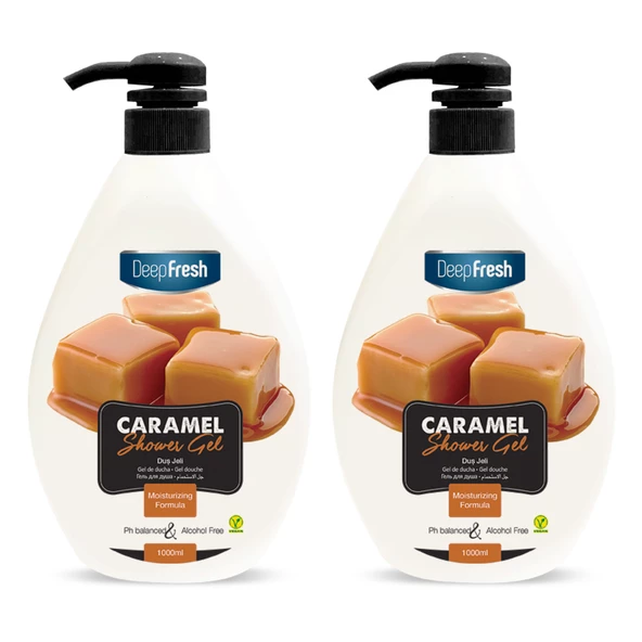 Deep Fresh Karamel Duş Jeli 1 lt x 2 Adet ürün görseli 1
