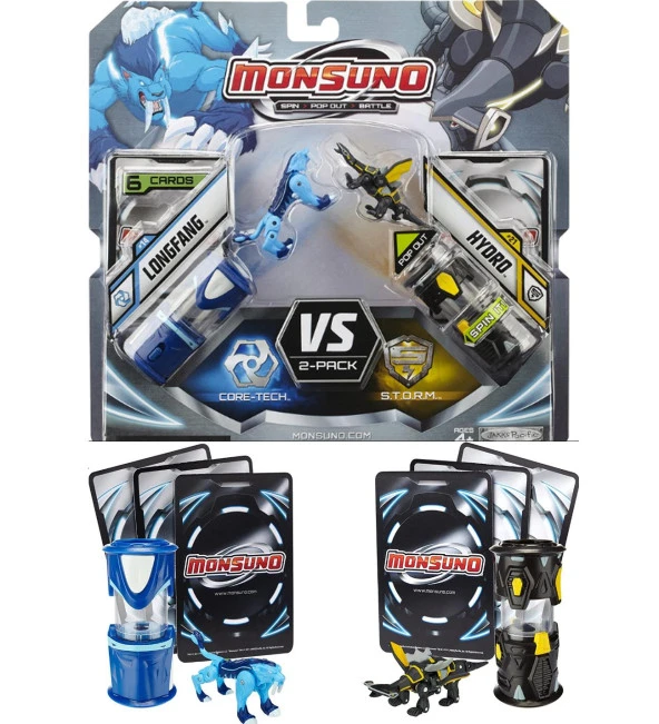 MONSUNO, Lisanslı Longfang VS Hydro Figürleri, Fırlatma Kapsülleri ve 6 Oyun Kartı ürün görseli 1