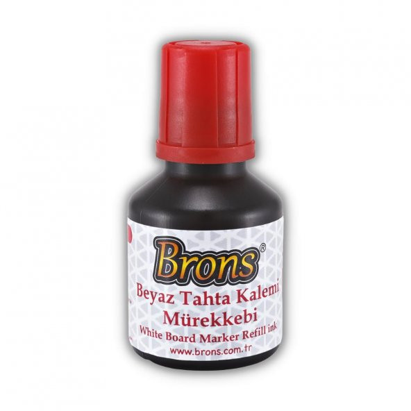 Kırmızı Yazı Tahta Kalem Mürekkebi 30 ml 1 Adet Brons Tahta Kalemi Mürekkebi 1 Adet ürün görseli 1