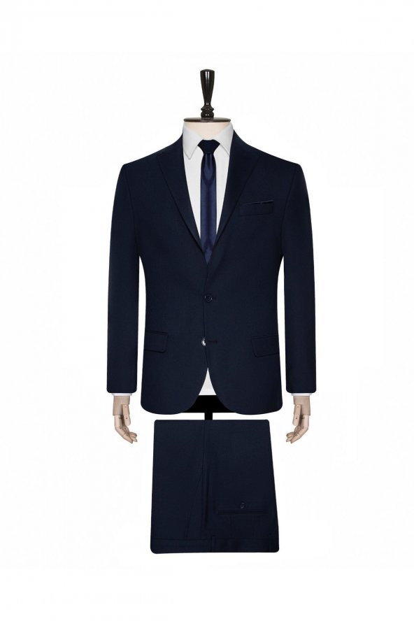 SÜVARİ Lacivert Slim Fit Takım Elbise ürün görseli 1