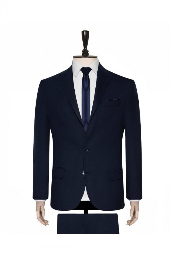 SÜVARİ Lacivert Slim Fit Takım Elbise - Resim 2