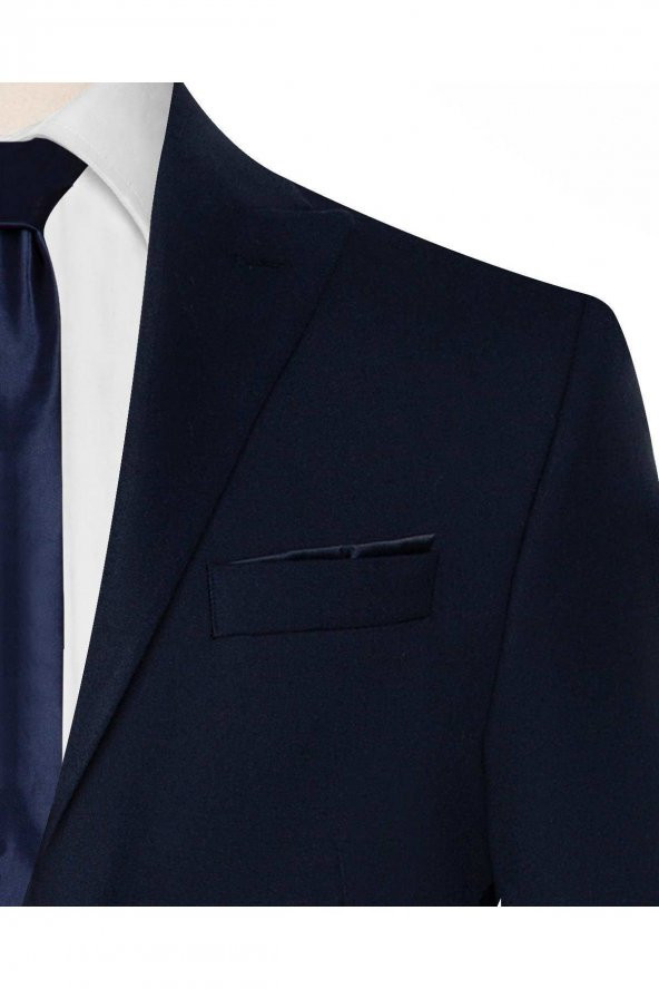 SÜVARİ Lacivert Slim Fit Takım Elbise - Resim 3
