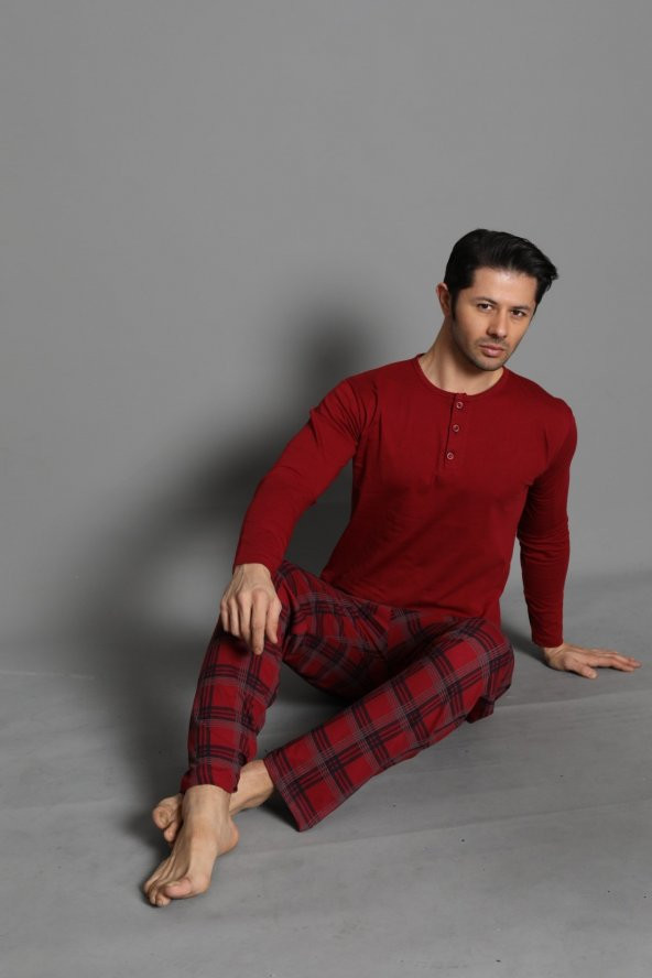 BLUES MODA IŞILAY ÖZEL ÜRETİM PİJAMA TAKIMI - Resim 2