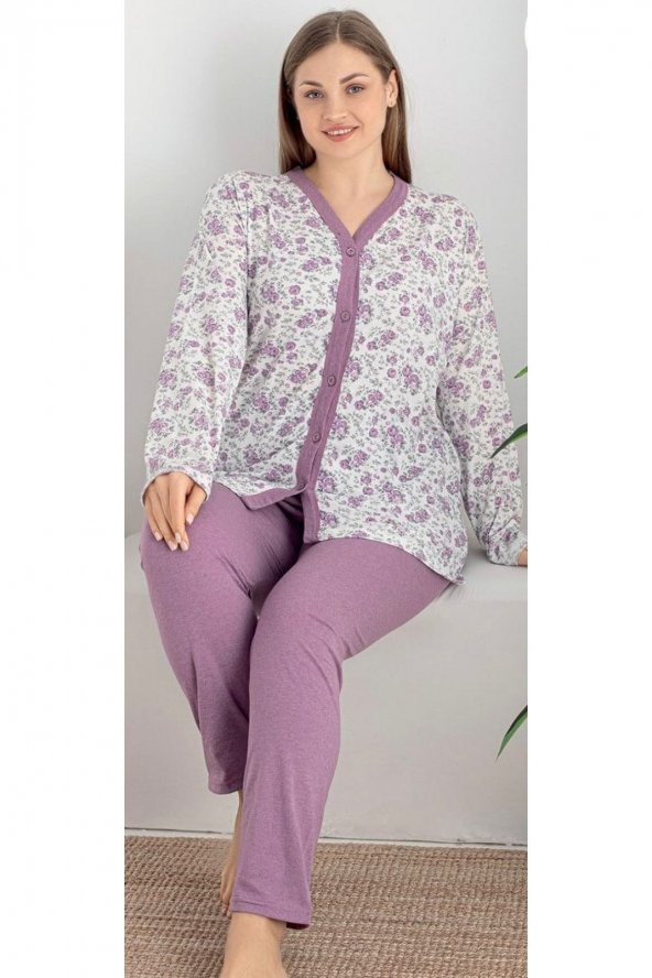 BLUES MODA IŞILAY ÖZEL ÜRETİM PİJAMA TAKIMI - Resim 3