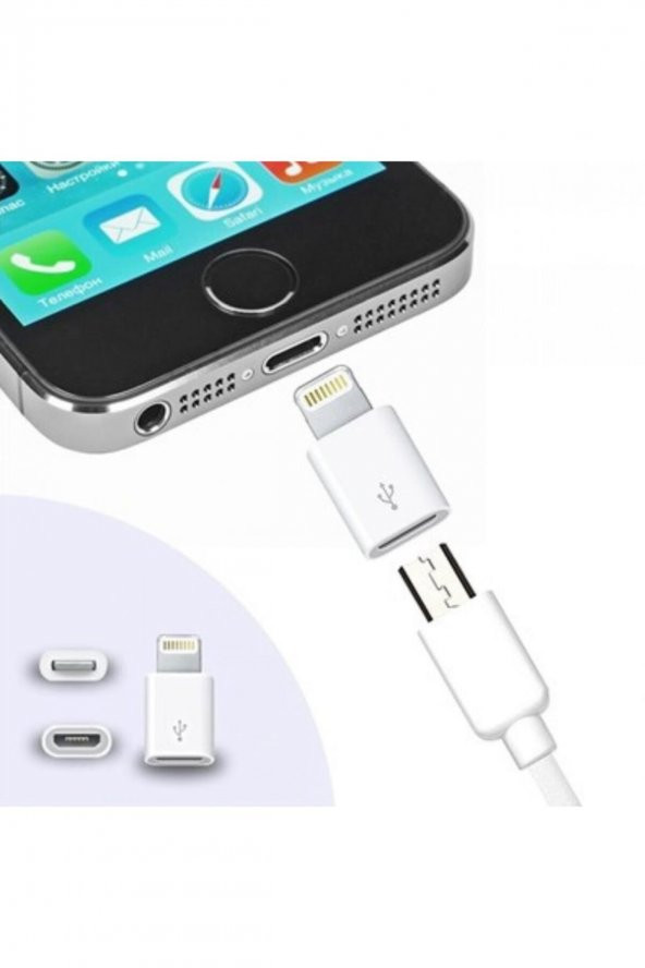 Apple Iphone  Ipad Micro Usb Dönüştürücü Adaptör Otg Aparat ürün görseli 1