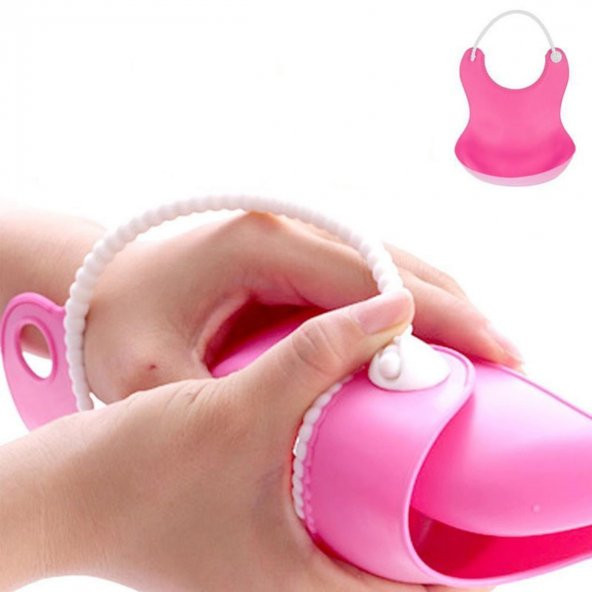 Dökülmelere Karşı Plastik Sıvı Geçirmez Bebek Yemek Mama Önlüğü ürün görseli 1