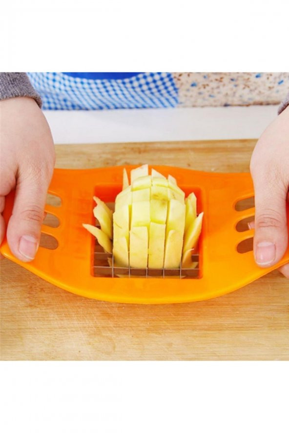 Kare Dizayn Pratik Kolay Patates Dilimeme Aleti Aparatı Bıçağı ürün görseli 1