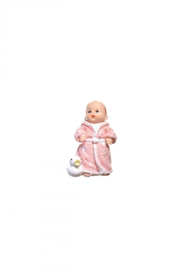 Hediyelik Sevimli Pembe Bebek Biblo Polyester Süs Eşyası ürün görseli 1