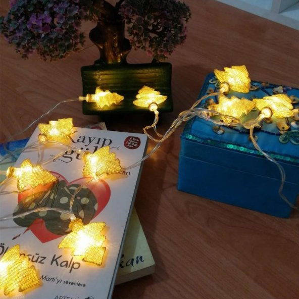 Metal Örgülü Çam Ağacı Şeklinde Günışığı Şerit Led Işık Zinciri ürün görseli 1
