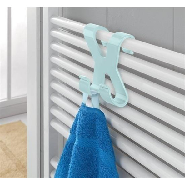 Hang It Pratik Havlupan Üstü 2 Kancalı Banyo Askısı ürün görseli 1