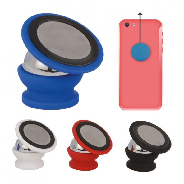 Rubber Kaplama Metal Mıknatıslı Araç Telefon Standı ürün görseli 1