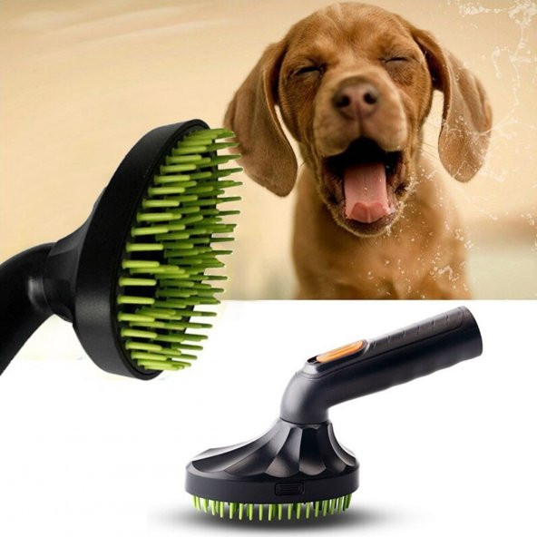 Süpürgeye Takılabilir Ergonomik Kedi Köpek Tüy Tarama Fırçası ürün görseli 1