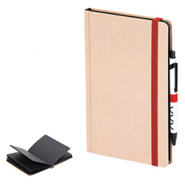 Siyah Sayfalı Kraft Sert Kapak Defter ( 13 x 21 cm ) ürün görseli 1