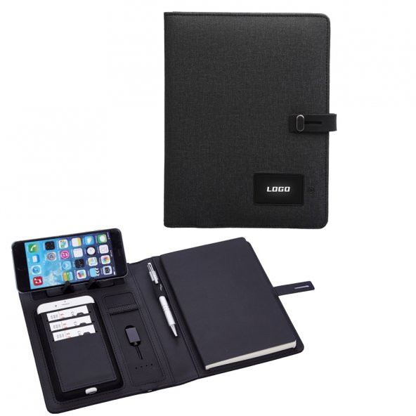 Powerbank 6500 mAh Termo Deri Business Organizer ürün görseli 1
